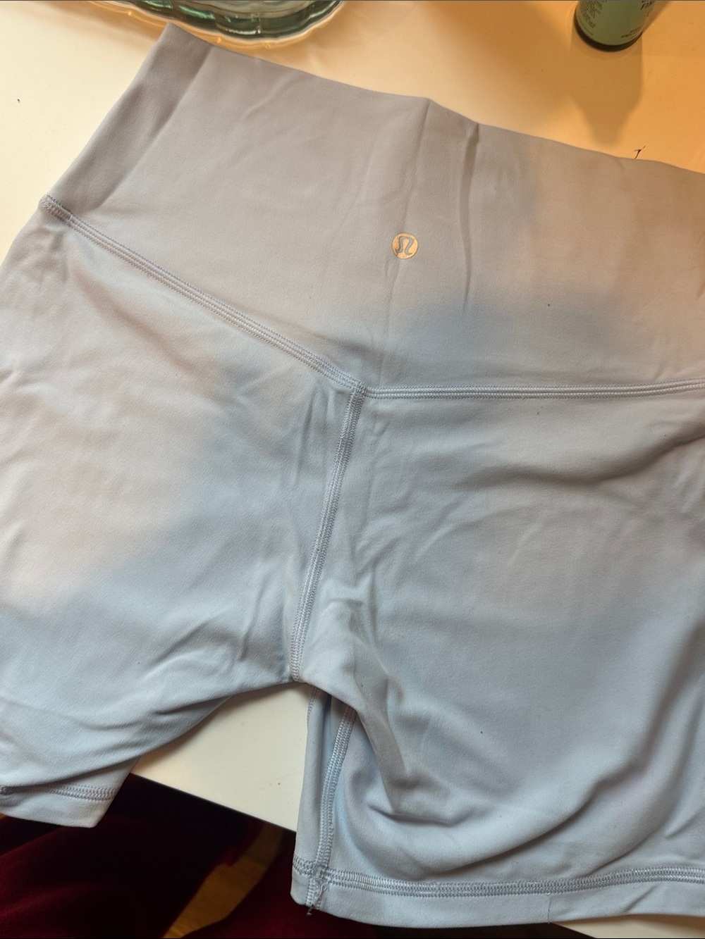 lululemon athletica Pale Gray High-Rise Bike Shorts